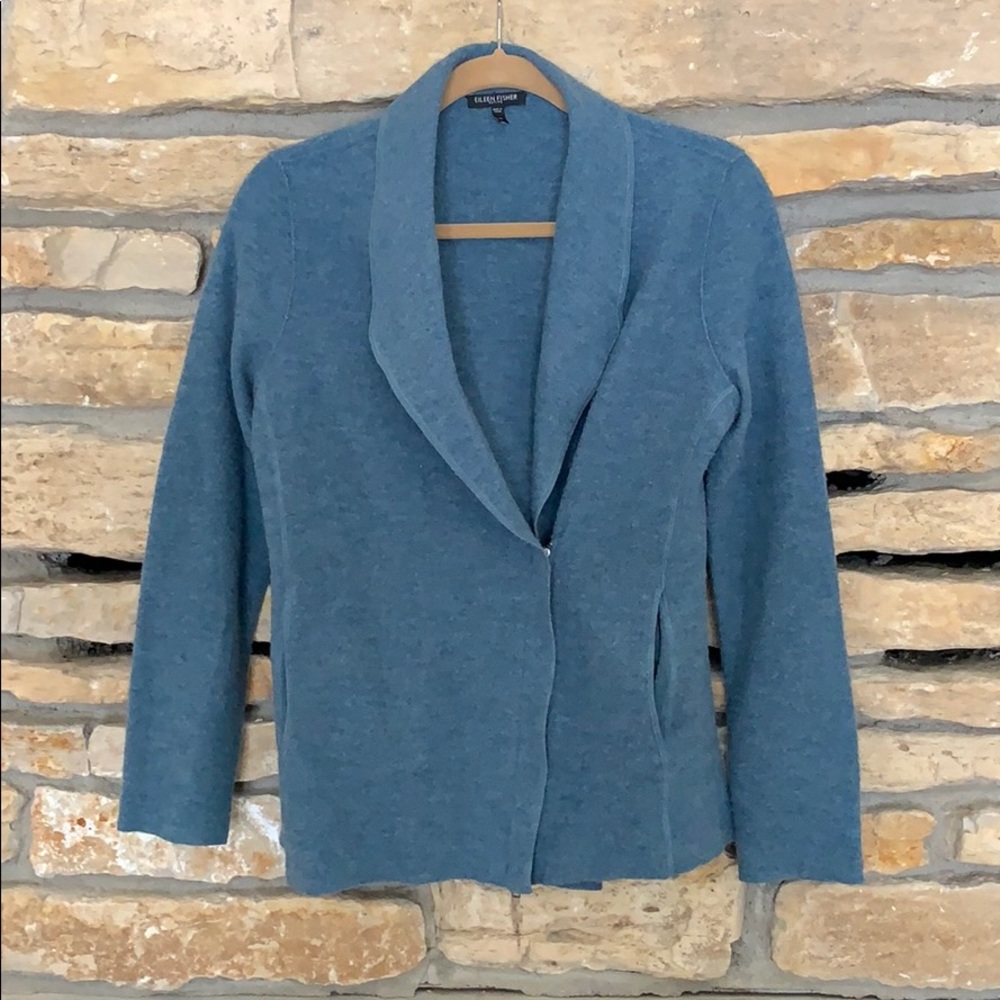 Eileen Fisher 100% Merino Wool Blazer